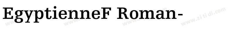 EgyptienneF Roman字体转换